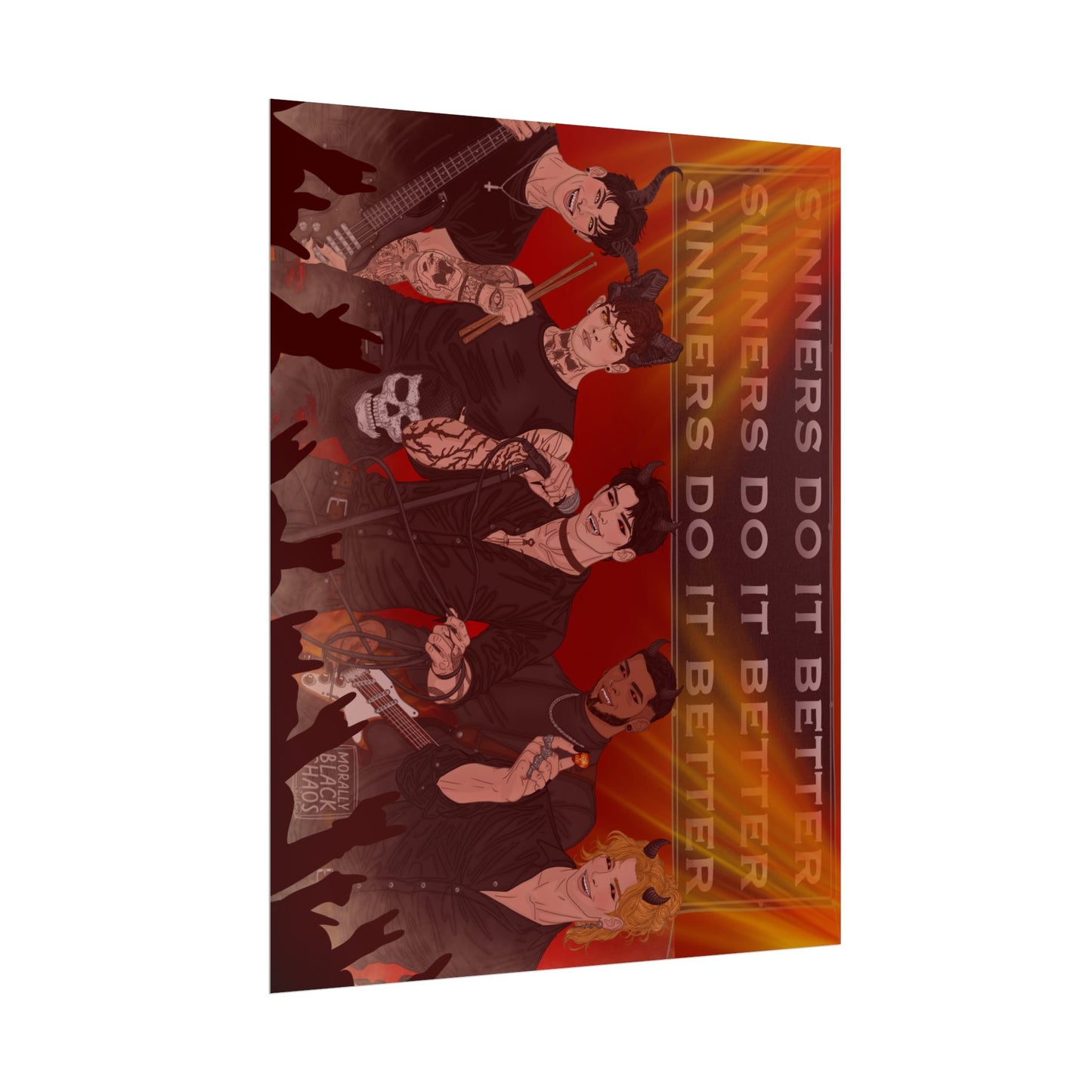 Sinners Do It Better Band Print