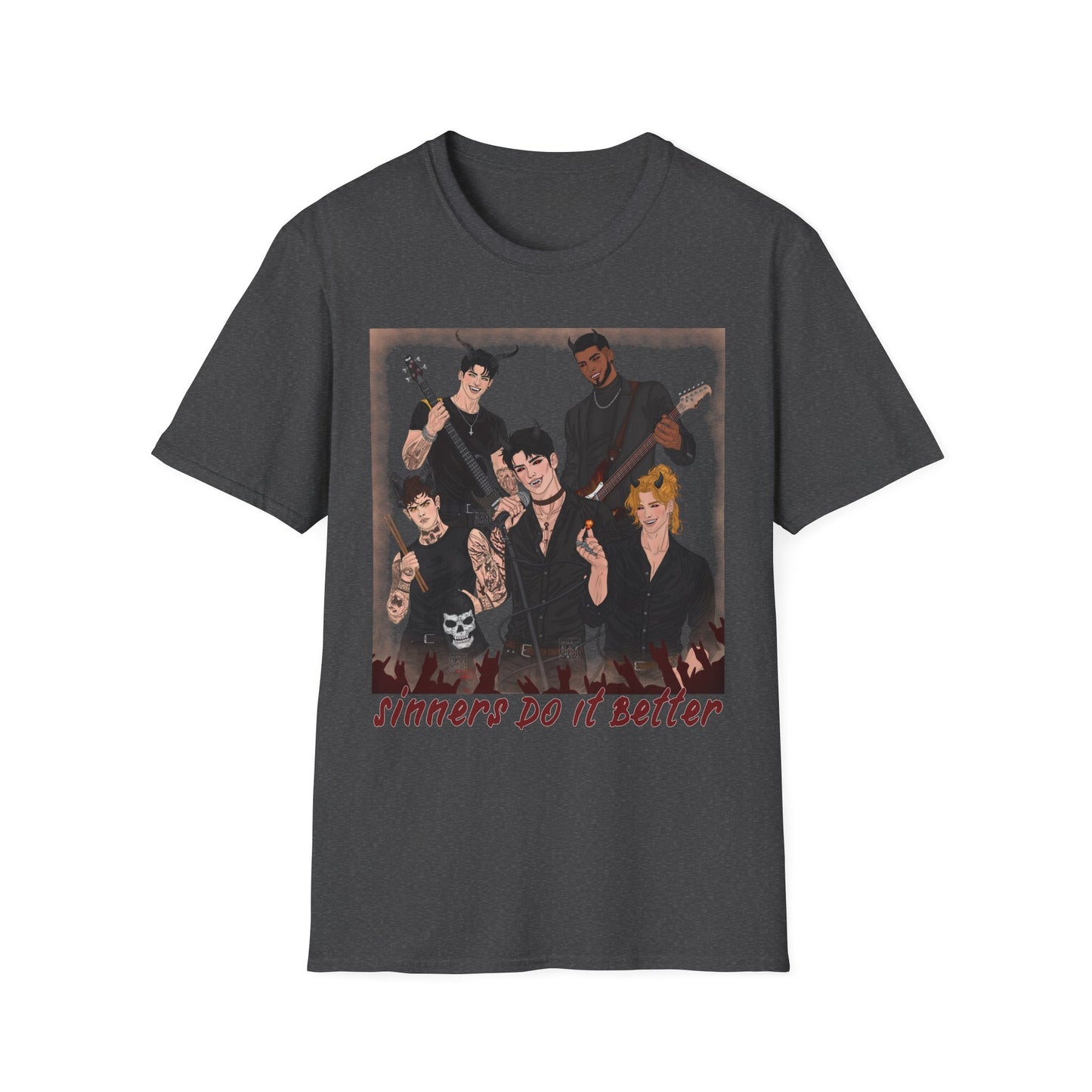 Character Art Band T-Shirt