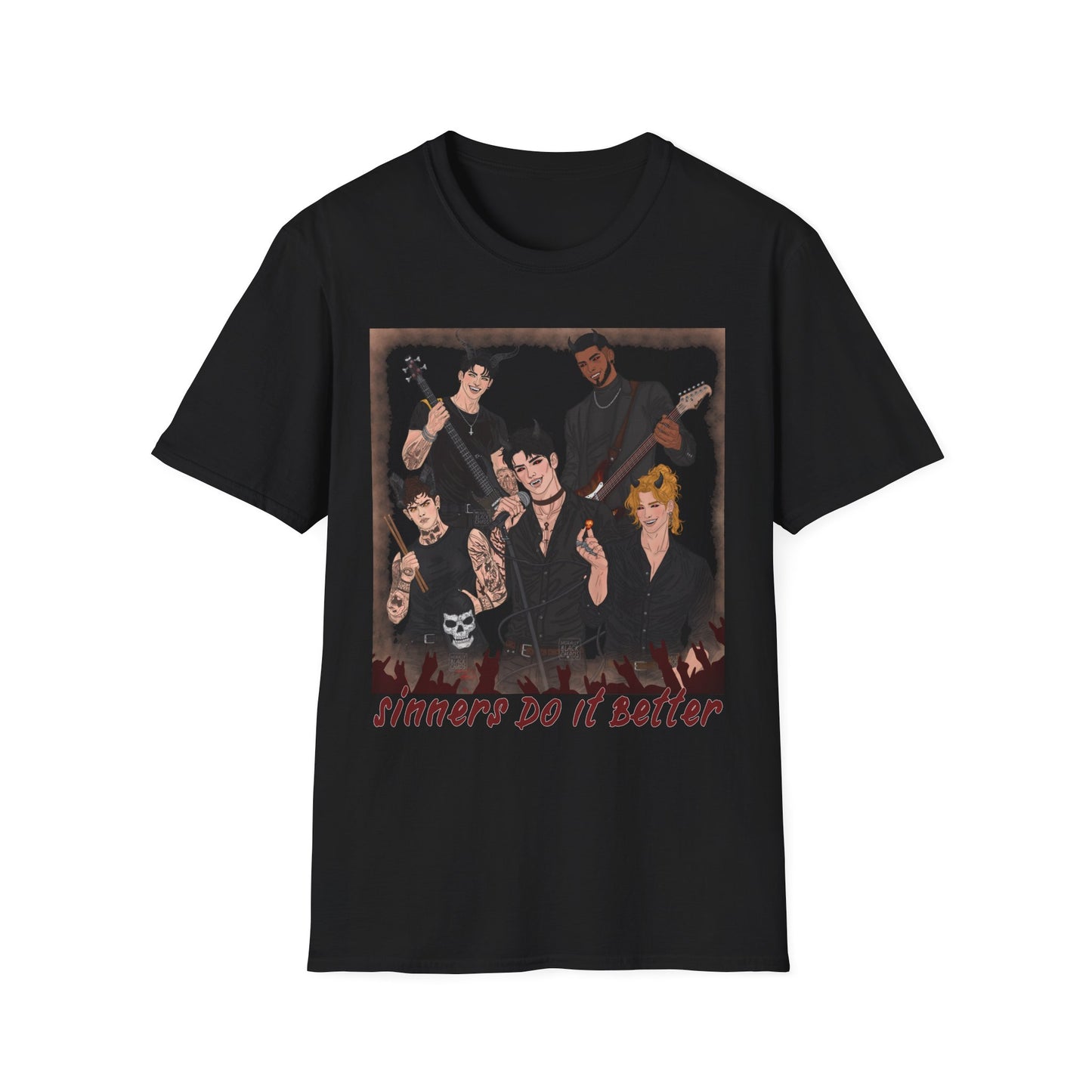 Character Art Band T-Shirt
