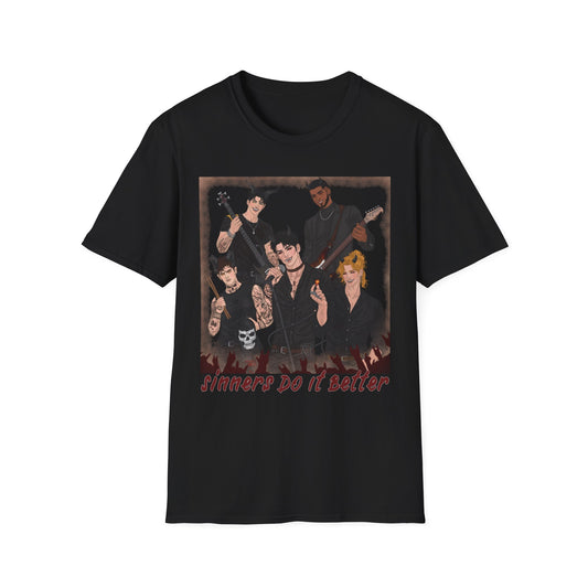 Character Art Band T-Shirt
