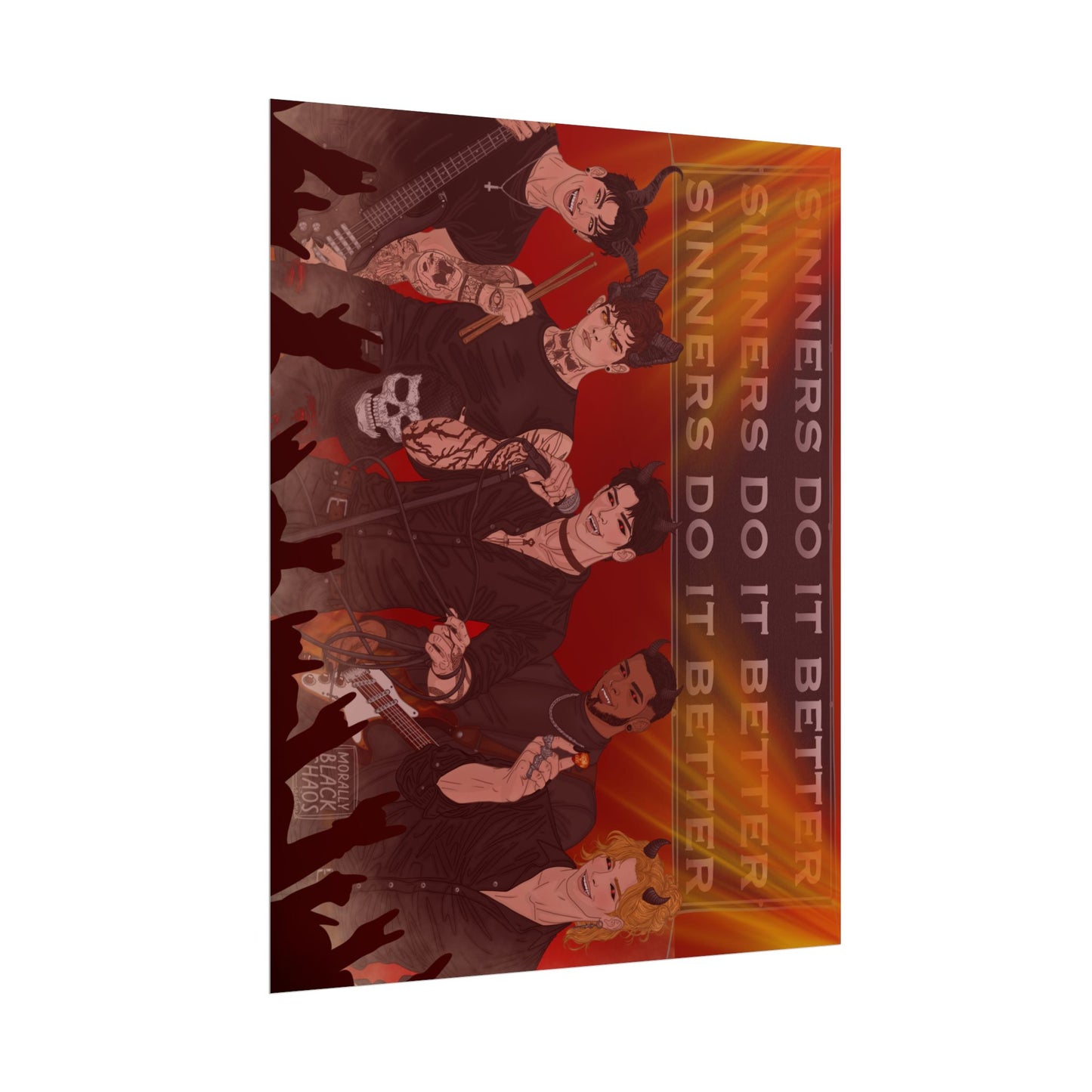 Sinners Do It Better Band Print