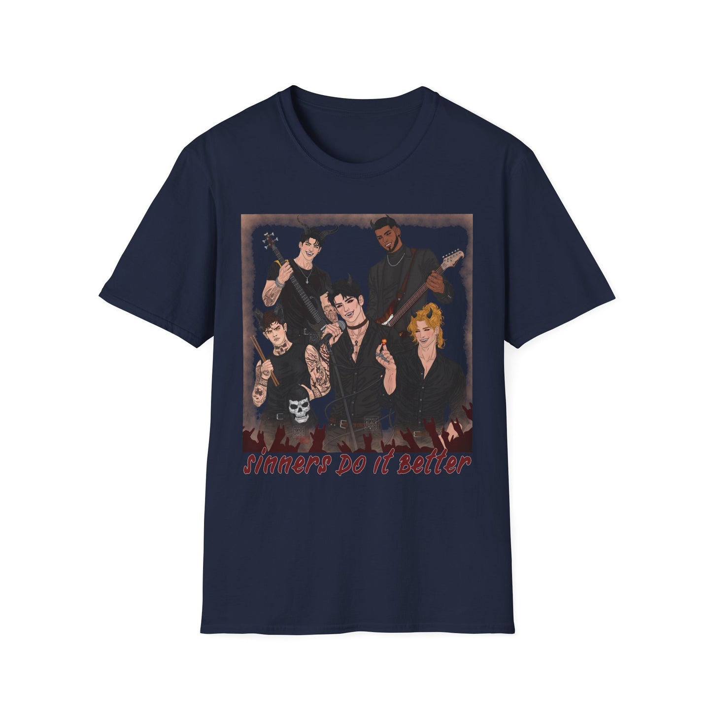 Character Art Band T-Shirt