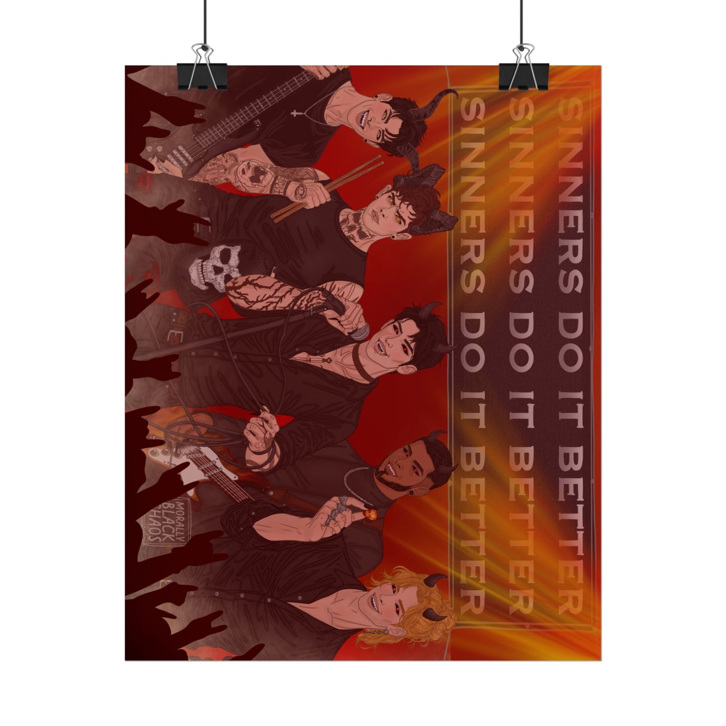 Sinners Do It Better Band Print