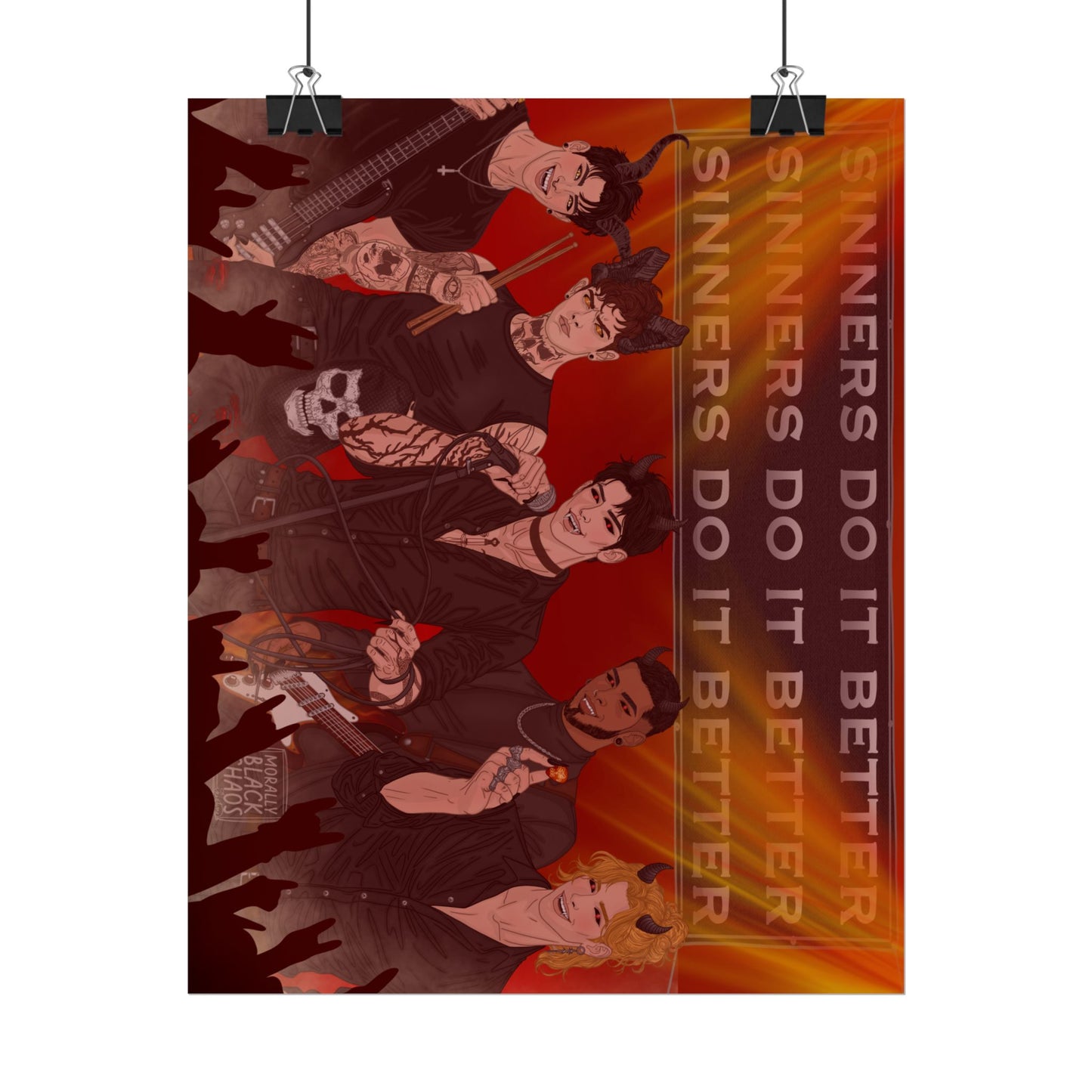 Sinners Do It Better Band Print