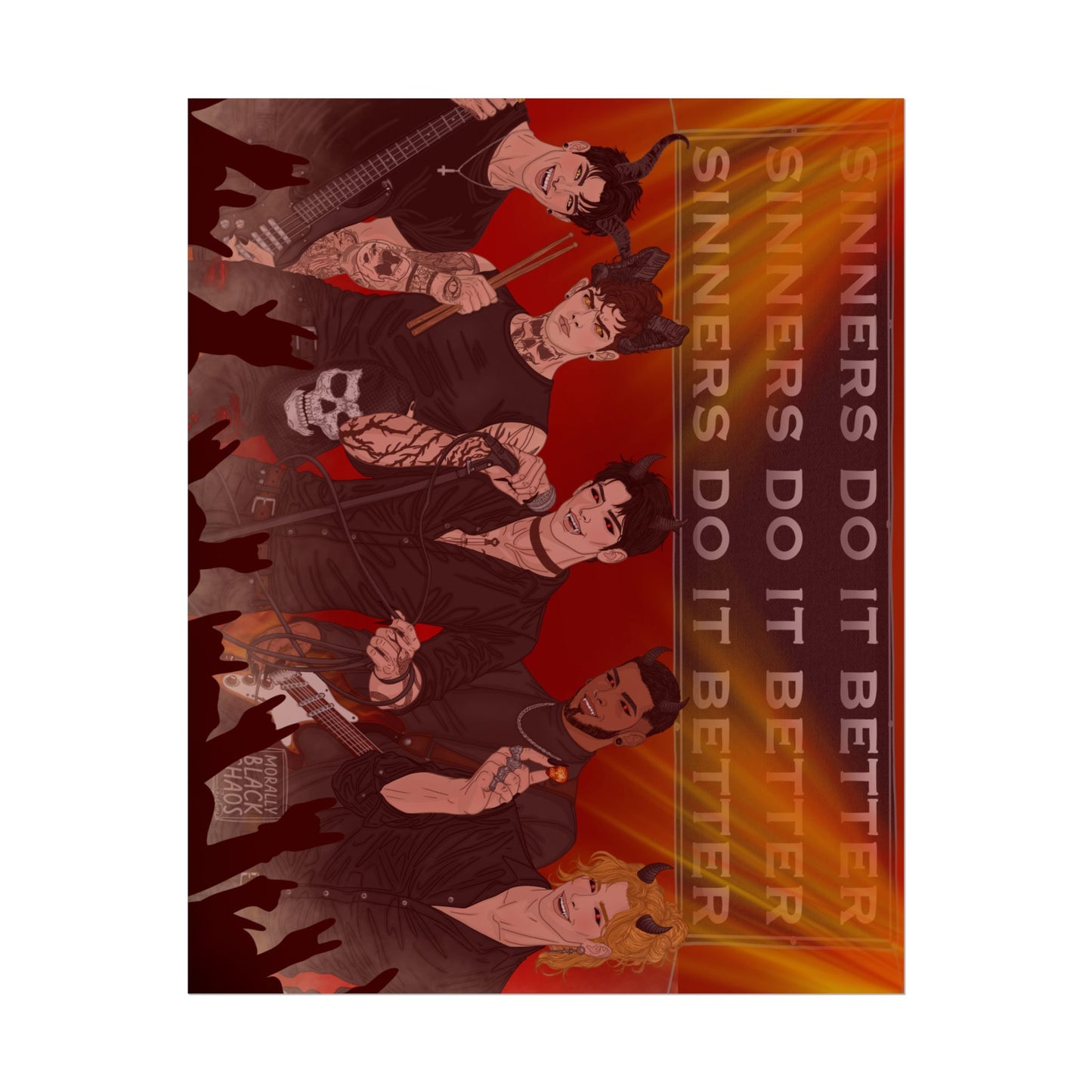 Sinners Do It Better Band Print