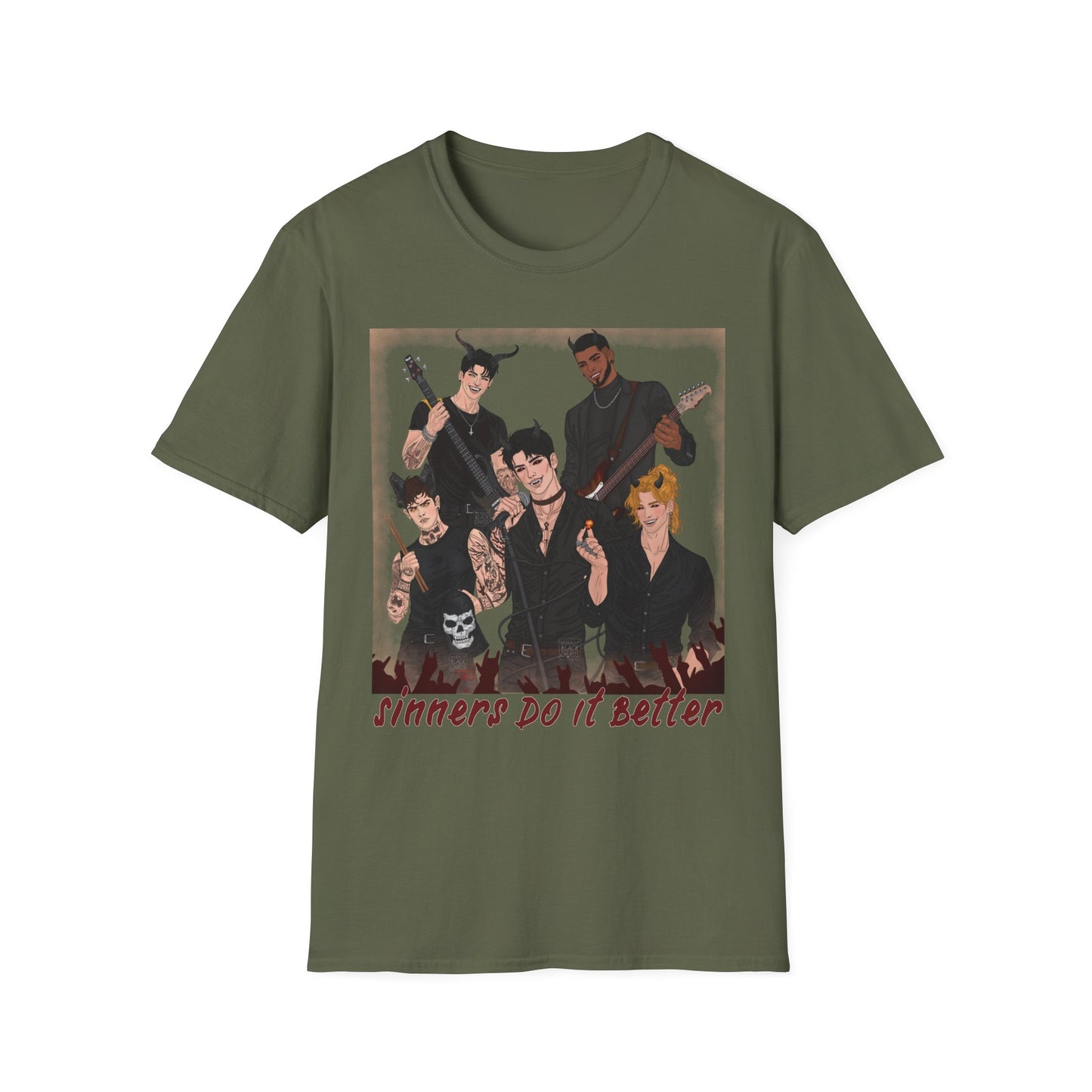 Character Art Band T-Shirt