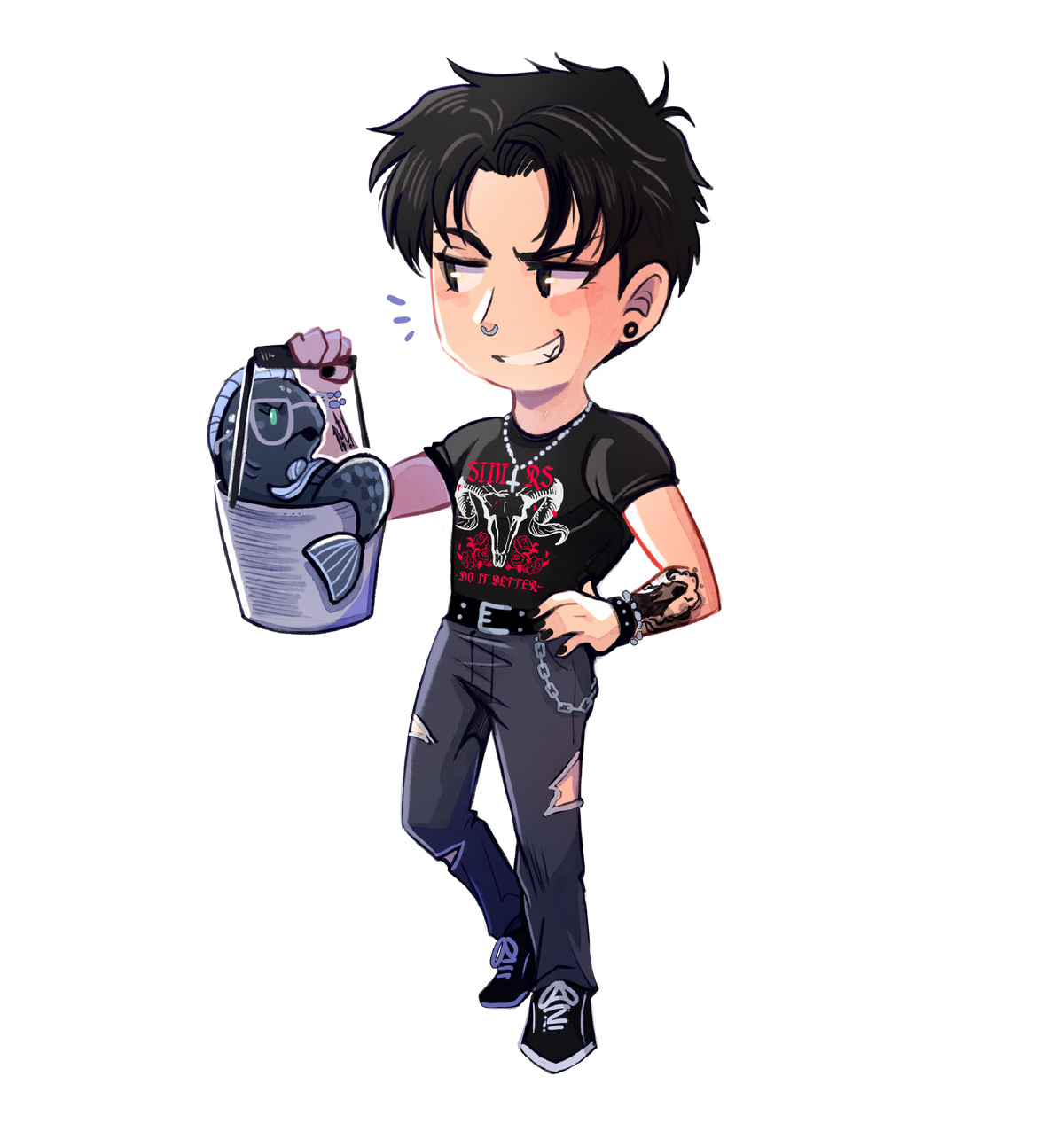 TDAHGhost Chibi Art Sticker Bundle