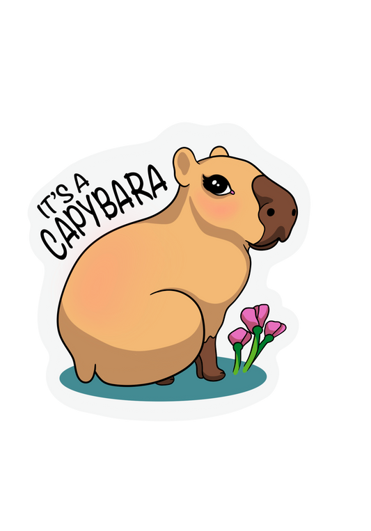 "It's a Capybara" Sticker