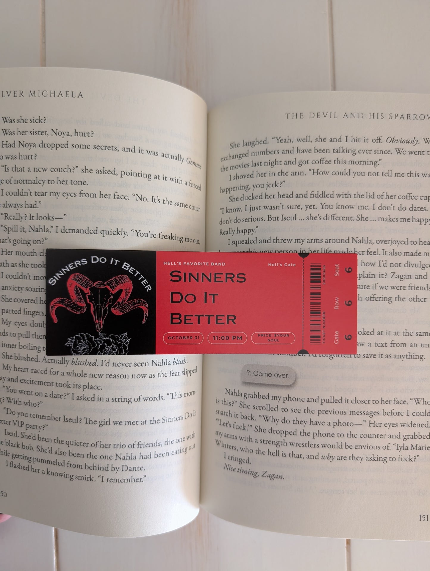 Merch (SDIB) - Bookmark - concert ticket